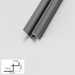 Профиль угловой внутренний алюминиевый для панелей 9 мм серый 5190-88 от KBOOS Профиль угловой внутренний алюминиевый для панелей 9 мм серый 5190-88 от KBOOS