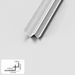 Профиль угловой внутренний алюминиевый для панелей 5 мм белый 5168-88 от KBOOS Профиль угловой внутренний алюминиевый для панелей 5 мм белый 5168-88 от KBOOS