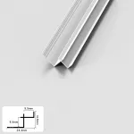 Профиль угловой внутренний алюминиевый для панелей 9 мм белый 5172-88 от KBOOS Профиль угловой внутренний алюминиевый для панелей 9 мм белый 5172-88 от KBOOS