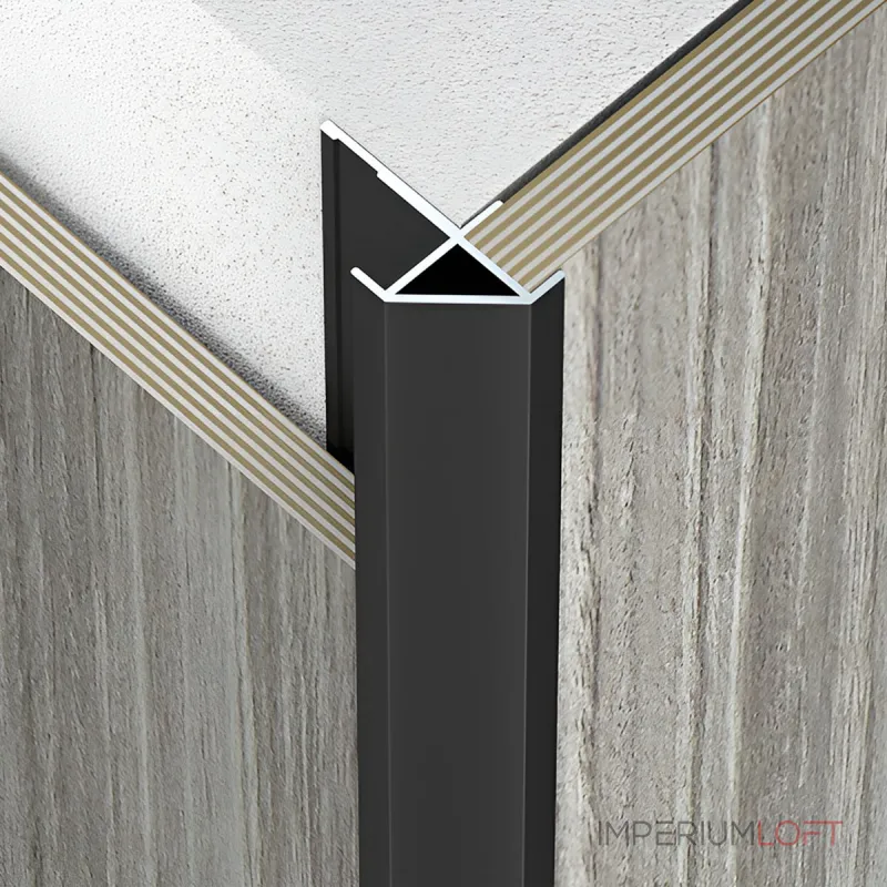 Профиль угловой внешний алюминиевый для панелей 15 мм кофейный 7626-88 от KBOOS Профиль угловой внешний алюминиевый для панелей 15 мм кофейный 7626-88 от KBOOS