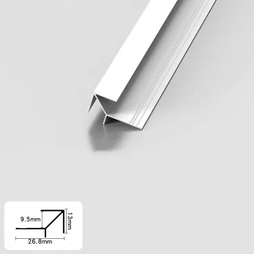 Профиль угловой внешний алюминиевый для панелей 9 мм белый 5208-88 Профиль угловой внешний алюминиевый для панелей 9 мм белый 5208-88