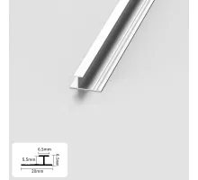 Профиль соединительный алюминиевый для панелей 5 мм серебристый 4829-88 Профиль соединительный алюминиевый для панелей 5 мм серебристый 4829-88