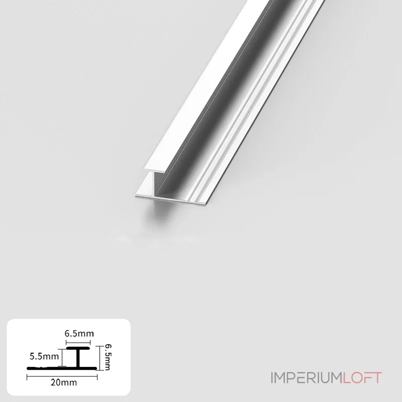 Профиль соединительный алюминиевый для панелей 5 мм серебристый 4829-88 от KBOOS Профиль соединительный алюминиевый для панелей 5 мм серебристый 4829-88 от KBOOS