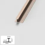 Профиль соединительный алюминиевый для панелей 8 мм розовое золото 5156-88 от KBOOS Профиль соединительный алюминиевый для панелей 8 мм розовое золото 5156-88 от KBOOS