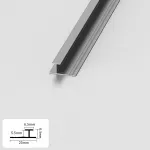 Профиль соединительный алюминиевый для панелей 5 мм серый 5055-88 от KBOOS