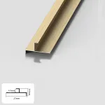 Профиль торцевой-угловой алюминиевый для панелей 4 мм золотой 5850-88 от KBOOS Профиль торцевой-угловой алюминиевый для панелей 4 мм золотой 5850-88 от KBOOS