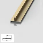 Профиль торцевой-угловой алюминиевый для панелей 9 мм золотой 5855-88 от KBOOS Профиль торцевой-угловой алюминиевый для панелей 9 мм золотой 5855-88 от KBOOS