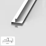 Профиль торцевой-угловой алюминиевый для панелей 8 мм белый 5842-88 от KBOOS Профиль торцевой-угловой алюминиевый для панелей 8 мм белый 5842-88 от KBOOS