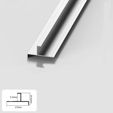 Профиль торцевой-угловой алюминиевый для панелей 9 мм серебристый 5849-88 Профиль торцевой-угловой алюминиевый для панелей 9 мм серебристый 5849-88