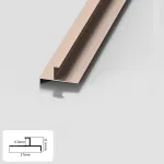 Профиль торцевой-угловой алюминиевый для панелей 6 мм розовое золото 5876-88 от KBOOS Профиль торцевой-угловой алюминиевый для панелей 6 мм розовое золото 5876-88 от KBOOS