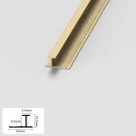 Профиль соединительный алюминиевый для панелей 9 мм золотой 5047-88 от KBOOS Профиль соединительный алюминиевый для панелей 9 мм золотой 5047-88 от KBOOS
