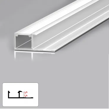Профиль торцевой под LED ленту для панелей 5 мм белый 6032-88 Профиль торцевой под LED ленту для панелей 5 мм белый 6032-88