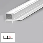 Профиль торцевой под LED ленту для панелей 6 мм белый 6033-88 от KBOOS