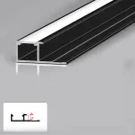 Профиль торцевой под LED ленту для панелей 4 мм черный 6019-88 от KBOOS Профиль торцевой под LED ленту для панелей 4 мм черный 6019-88 от KBOOS