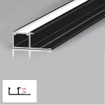 Профиль торцевой под LED ленту для панелей 6 мм черный 6021-88 от KBOOS