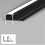 Профиль торцевой под LED ленту для панелей 9 мм черный 6024-88 от KBOOS