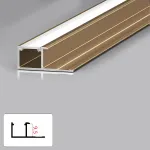 Профиль торцевой под LED ленту для панелей 9 мм золотой 6042-88 от KBOOS
