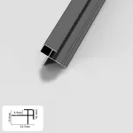 Профиль угловой внешний алюминиевый для панелей 5 мм черный 5766-88 от KBOOS