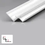 Профиль угловой внутренний алюминиевый для панелей 4 мм белый 5959-88 от KBOOS Профиль угловой внутренний алюминиевый для панелей 4 мм белый 5959-88 от KBOOS