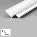 Профиль угловой внутренний алюминиевый для панелей 5 мм белый 5960-88 от KBOOS Профиль угловой внутренний алюминиевый для панелей 5 мм белый 5960-88 от KBOOS