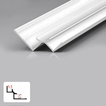 Профиль угловой внутренний алюминиевый для панелей 5 мм белый 5960-88