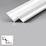 Профиль угловой внутренний алюминиевый для панелей 6 мм белый 5961-88 от KBOOS Профиль угловой внутренний алюминиевый для панелей 6 мм белый 5961-88 от KBOOS