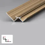 Профиль угловой внутренний алюминиевый для панелей 4 мм золотой 5965-88 от KBOOS Профиль угловой внутренний алюминиевый для панелей 4 мм золотой 5965-88 от KBOOS