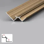 Профиль плинтус напольный алюминиевый для панелей 9 мм золотой 5970-88 от KBOOS Профиль плинтус напольный алюминиевый для панелей 9 мм золотой 5970-88 от KBOOS
