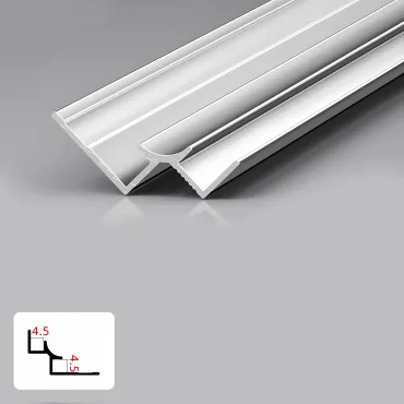 Профиль угловой внутренний алюминиевый для панелей 4 мм серебристый 5941-88