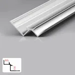 Профиль угловой внутренний алюминиевый для панелей 8 мм серебристый 5945-88 от KBOOS Профиль угловой внутренний алюминиевый для панелей 8 мм серебристый 5945-88 от KBOOS