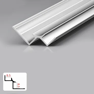 Профиль угловой внутренний алюминиевый для панелей 8 мм серебристый 5945-88