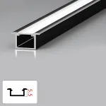 Профиль соединительный алюминиевый для стеновых панелей 5 мм черный универсальный 6088-88 от KBOOS Профиль соединительный алюминиевый для стеновых панелей 5 мм черный универсальный 6088-88 от KBOOS