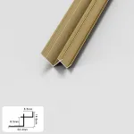 Профиль угловой внутренний алюминиевый для панелей 8 мм золотой 5177-88 от KBOOS Профиль угловой внутренний алюминиевый для панелей 8 мм золотой 5177-88 от KBOOS