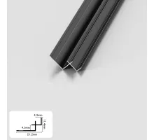 Профиль угловой внутренний алюминиевый для панелей 4 мм черный 5179-88 Профиль угловой внутренний алюминиевый для панелей 4 мм черный 5179-88