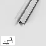 Профиль угловой внутренний алюминиевый для панелей 6 мм серебристый 5162-88 от KBOOS Профиль угловой внутренний алюминиевый для панелей 6 мм серебристый 5162-88 от KBOOS