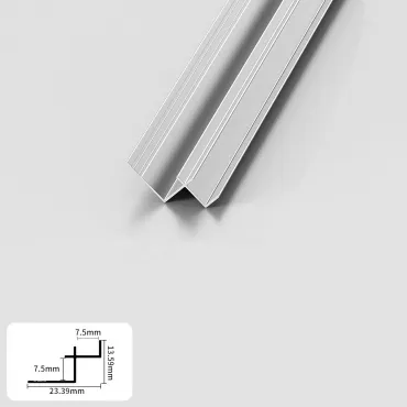 Профиль угловой внутренний алюминиевый для панелей 7 мм серебристый 5163-88