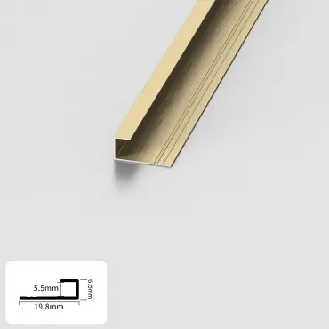 Профиль торцевой алюминиевый для панелей 5 мм латунь 4785-88 Профиль торцевой алюминиевый для панелей 5 мм латунь 4785-88