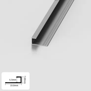 Профиль торцевой алюминиевый для панелей 6 мм серый 4804-88 Профиль торцевой алюминиевый для панелей 6 мм серый 4804-88