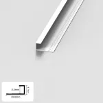 Профиль торцевой алюминиевый для панелей 8 мм белый 4794-88 от KBOOS Профиль торцевой алюминиевый для панелей 8 мм белый 4794-88 от KBOOS