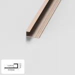 Профиль торцевой алюминиевый для панелей 5 мм розовое золото 4817-88 от KBOOS Профиль торцевой алюминиевый для панелей 5 мм розовое золото 4817-88 от KBOOS