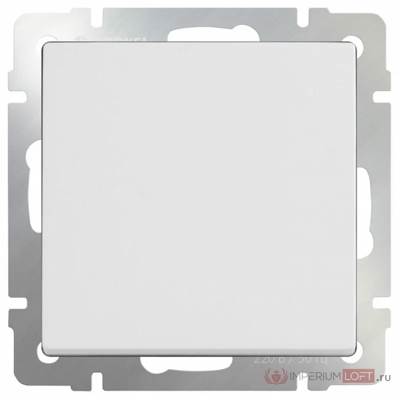 Выключатель одноклавишный без рамки Werkel Белый WL01-SW-1G от ImperiumLoft