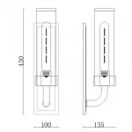 Бра Hudson Valley 1721-AGB Soriano 1 Light Wall Sconce In Aged Brass от ImperiumLoft