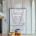 Подвесной светильник NUTTA pink L 280 3000К от ImperiumLoft