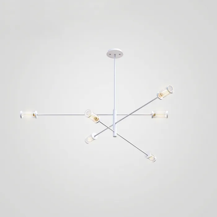 Дизайнерская люстра SKELBY H24 White/Transparent от ImperiumLoft