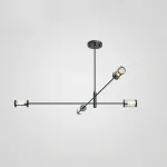 Дизайнерская люстра SKELBY H24 Black/Transparent от ImperiumLoft