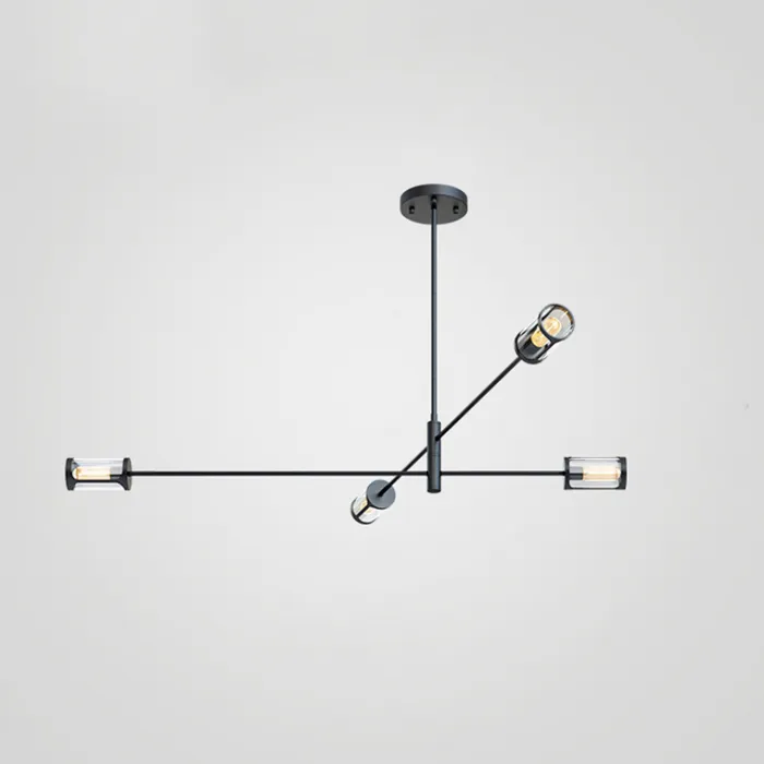 Дизайнерская люстра SKELBY H24 Black/Transparent от ImperiumLoft