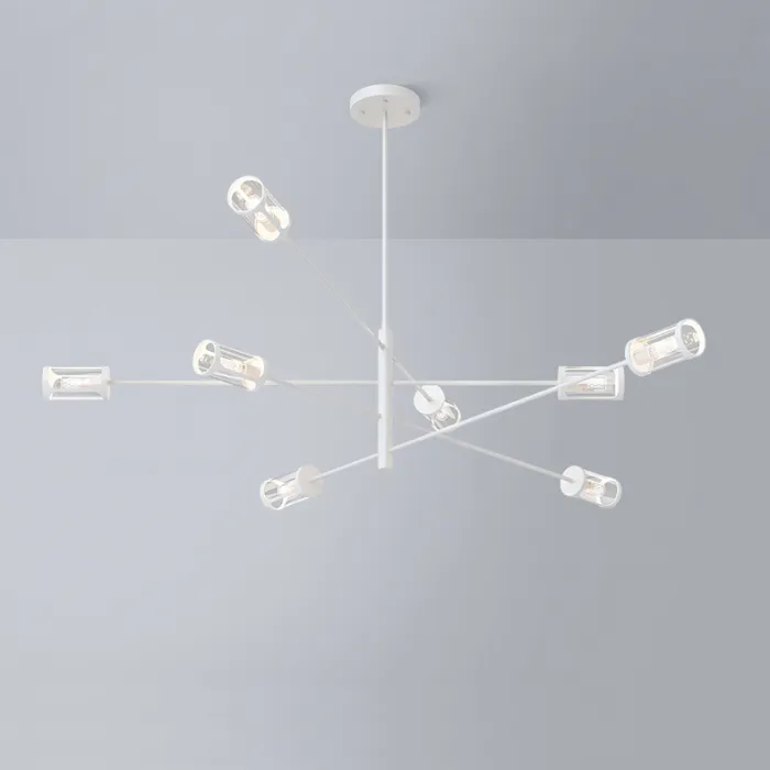 Дизайнерская люстра SKELBY H32 White/Transparent от ImperiumLoft