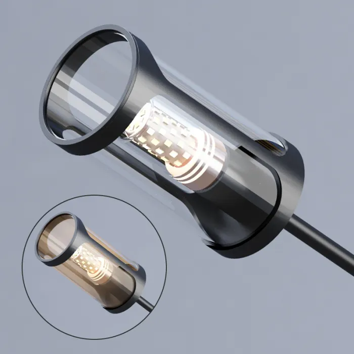 Дизайнерская люстра SKELBY H32 Black/Transparent от ImperiumLoft