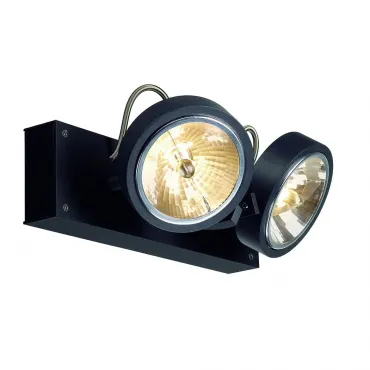 KALU 2 QRB111 светильник накладной с ЭПН для 2-x ламп QRB111 по 50Вт макс., черный
