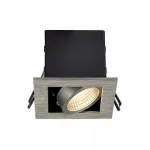 KADUX 1 LED SET, светильник с COB LED 6.2Вт (9Вт), 3000К, 625lm, 38°, с бл. питания, матир. алюминий